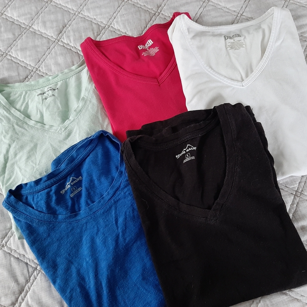 Set of 5 Small Shirts Duluth and Eddie Bauer